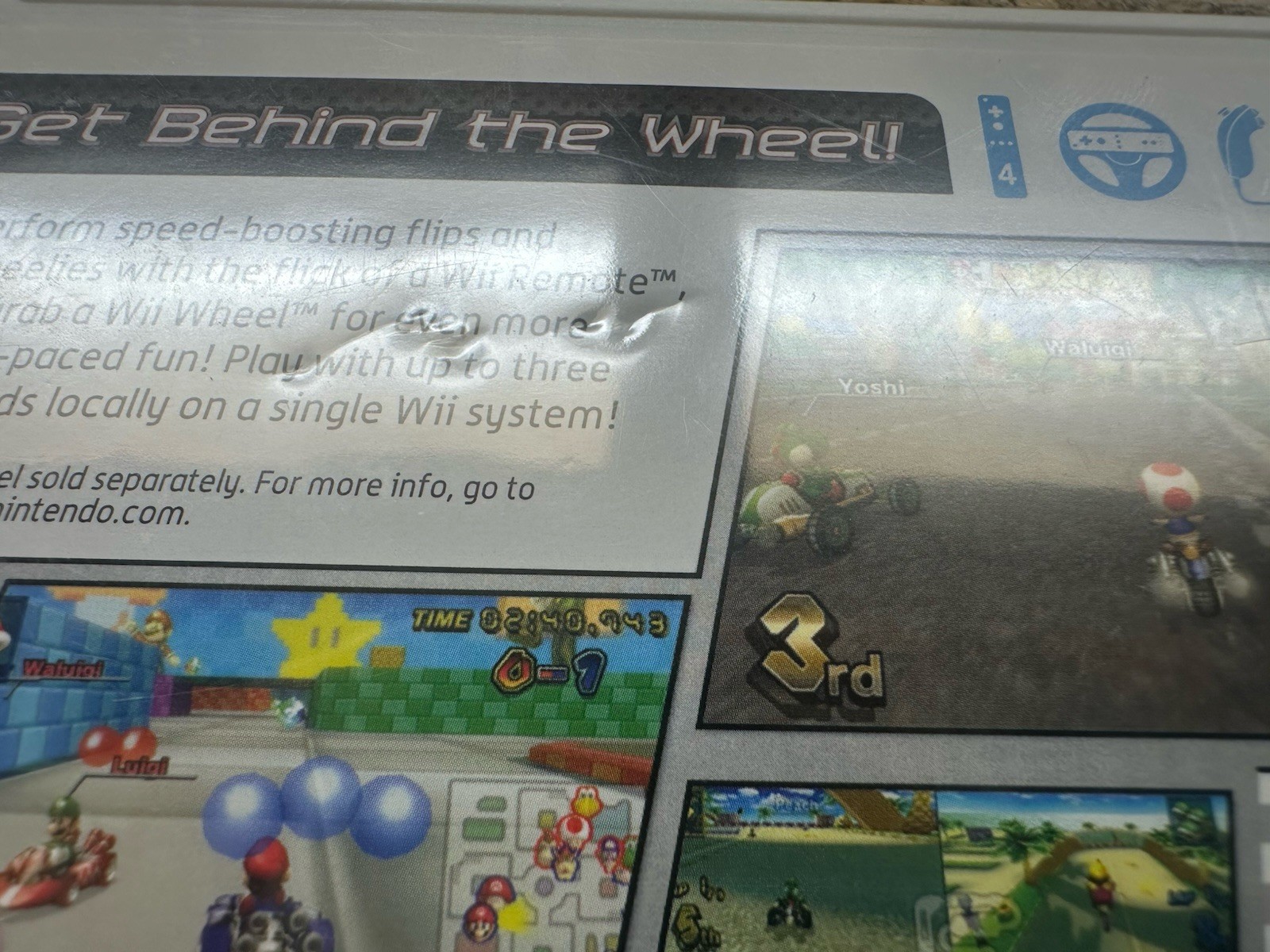 Mario Kart (Wii, 2008) Factory Sealed Rare Printing Barcode 00000