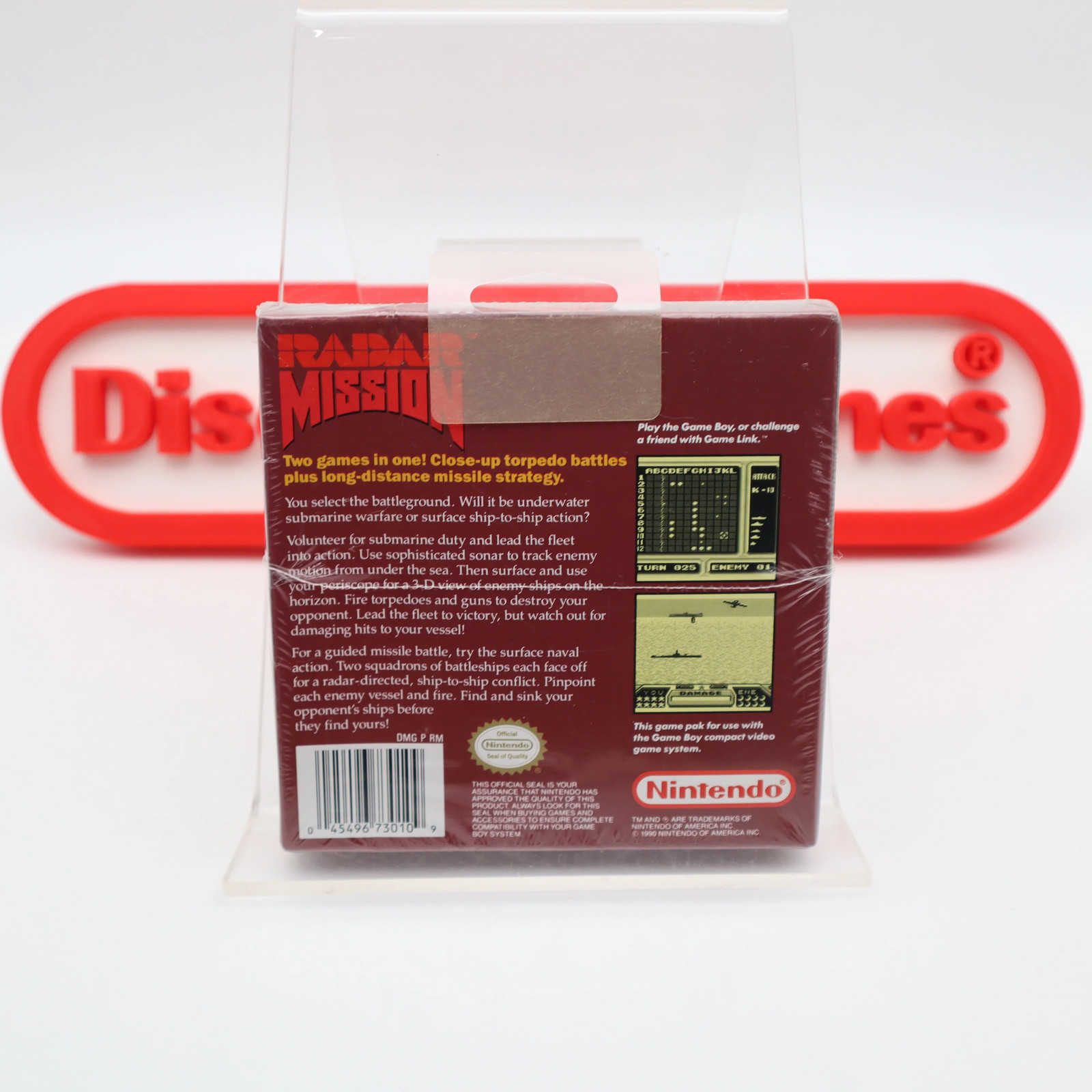 Game Boy Original RADAR MISSION – NEW & Factory Sealed with Authentic H-Seam!