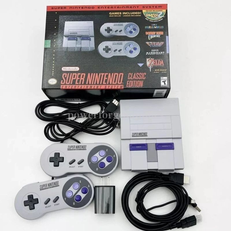NO USED Super Classic Mini Entertainment System SNES Included 21 Games 1SET US