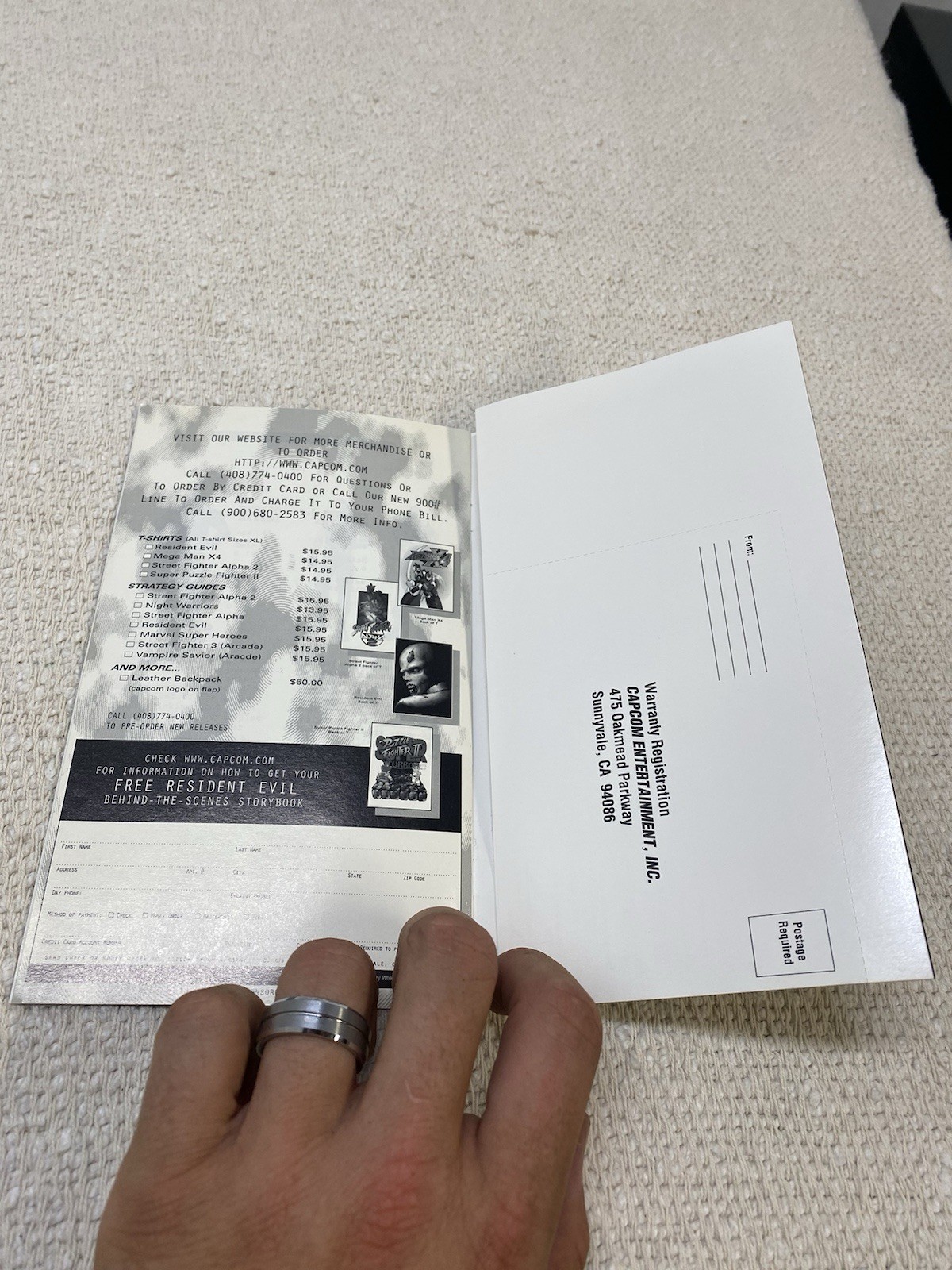 Resident Evil (Sega Saturn, 1997) CIB Complete W/ Manual & Registration Card