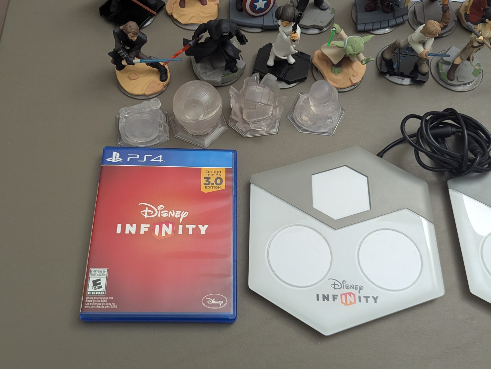 Huge Disney Infinity 2.0 & 3.0 Lot PS4 Game, Portal, 38 Figures, 14 Discs, Cards