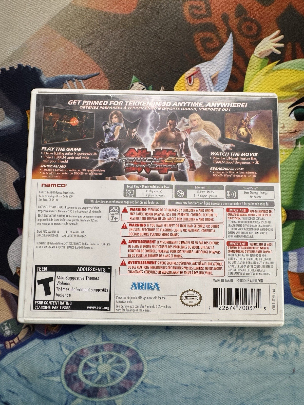 TEKKEN 3D PRIME EDITION Nintendo 3DS Complete