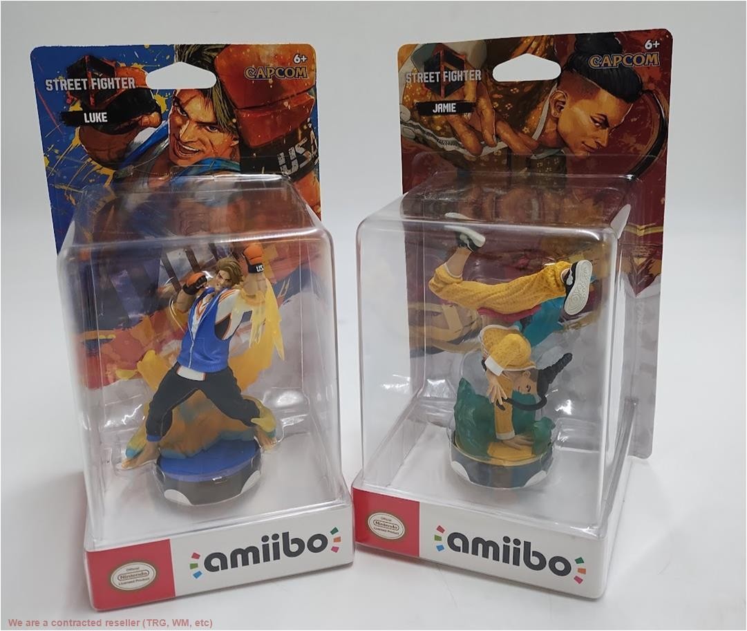 2 PACK Nintendo amiibo STREET FIGHTER 6 Series JAMIE FIGHTER /LUKE