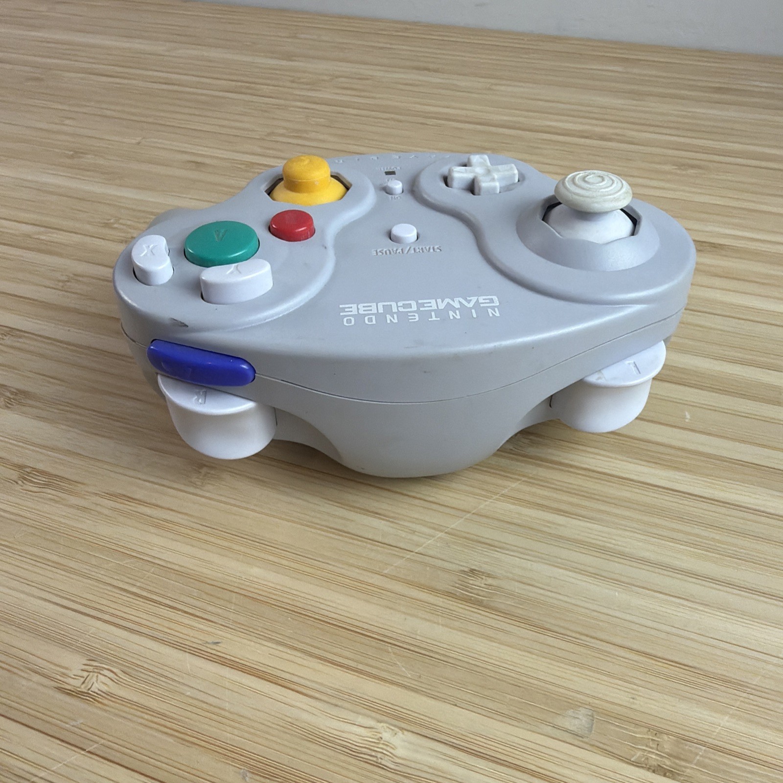 Nintendo Gamecube Platinum Wavebird Controller w/ Receiver OEM (b)