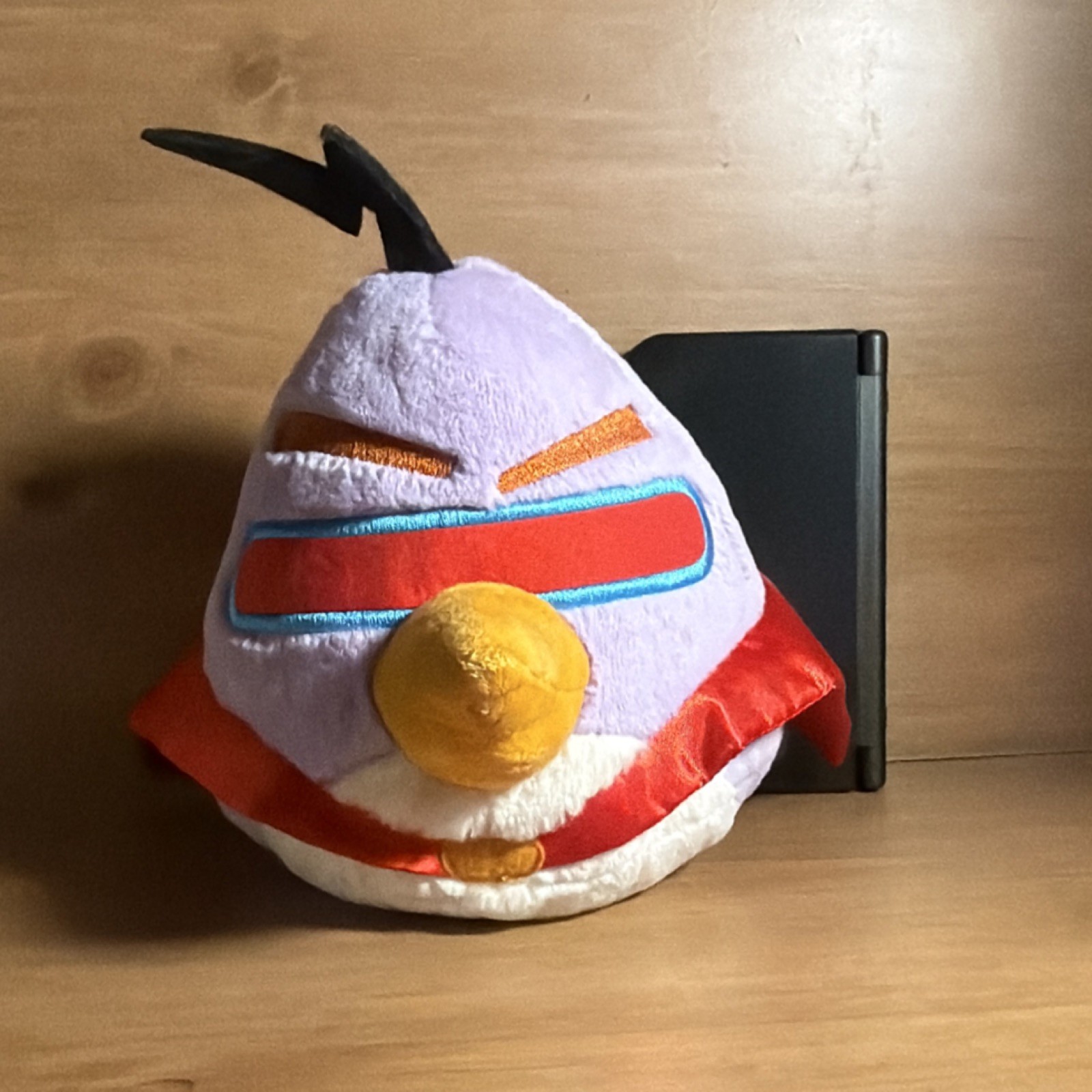 Angry Birds Space Chuck Bird Plush Toy Purple Bird Red Cape Rovio 2012 MPN 90097