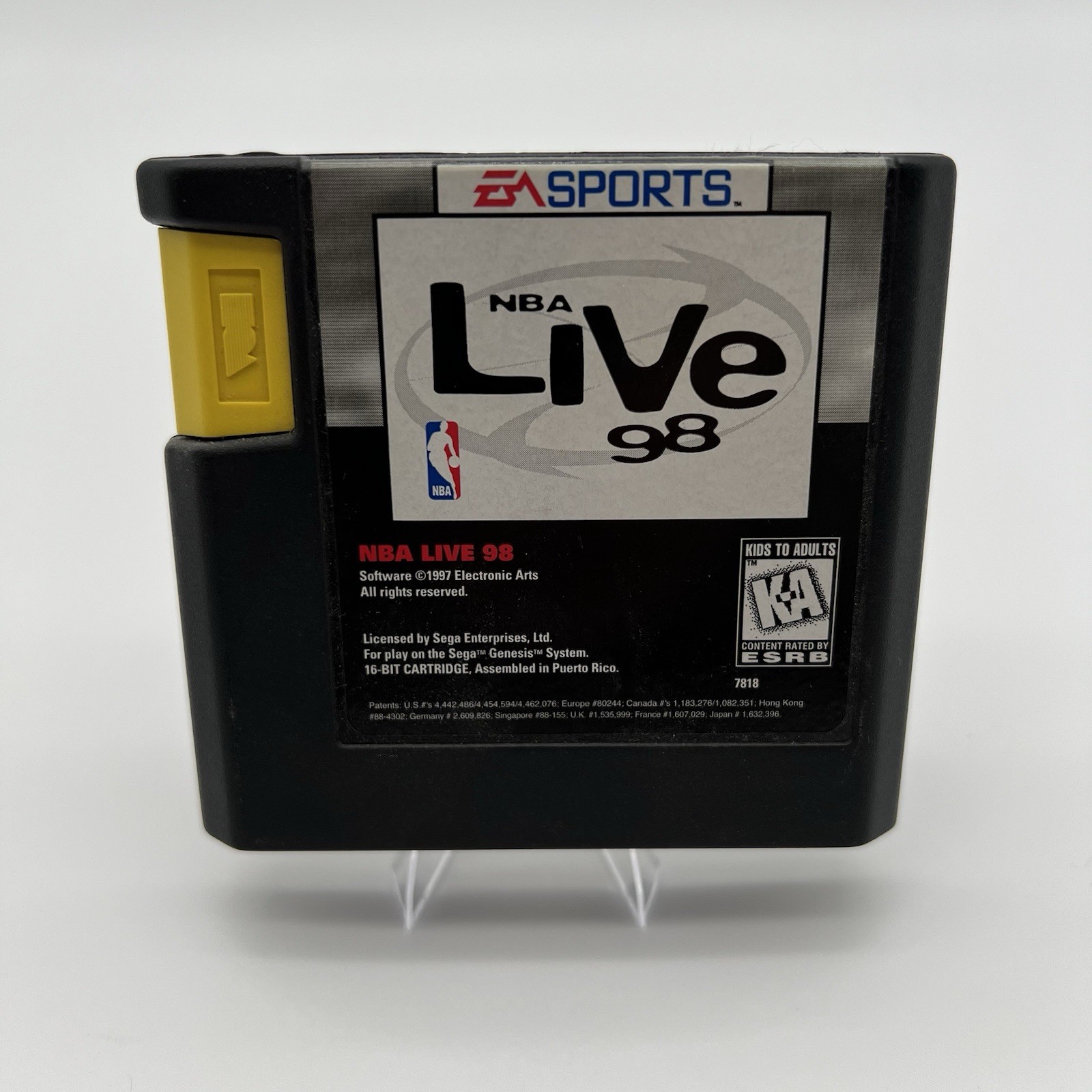 NBA Live 98 Sega Genesis Complete CIB Box Manual Tested Authentic Clean Vtg