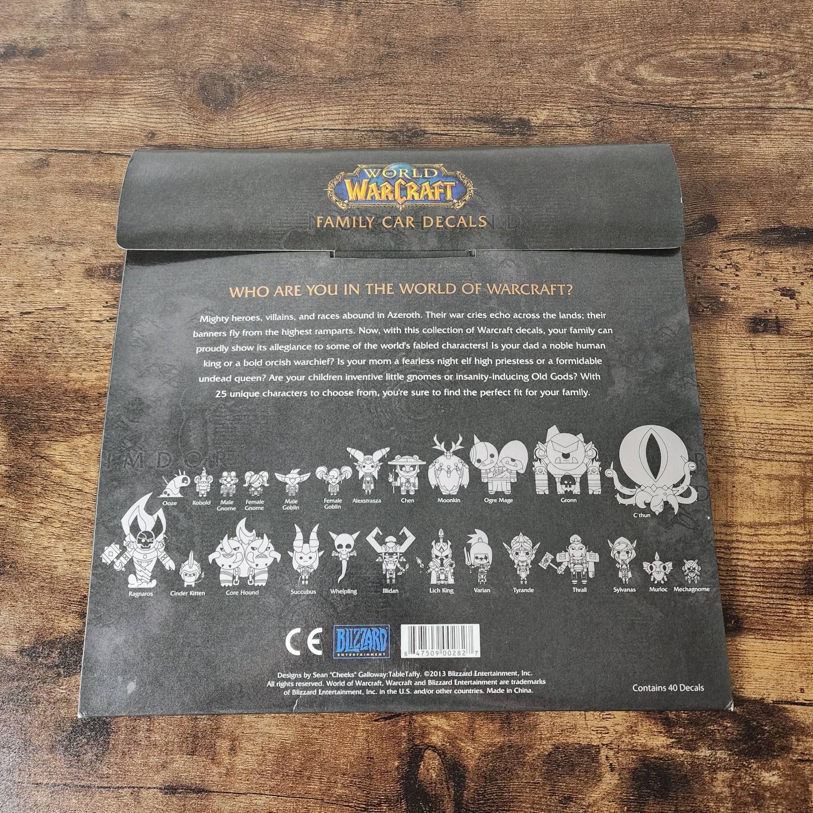 WORLD OF WARCRAFT Wow Family Car Decals Collectable New