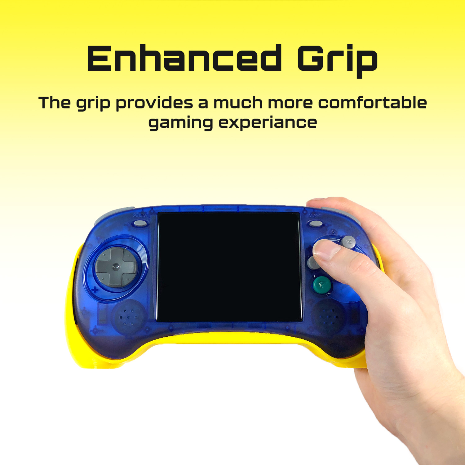Anbernic RGARC-D/S Comfort Grip Case – 2-in-1 Screen Protector – 3D Printed