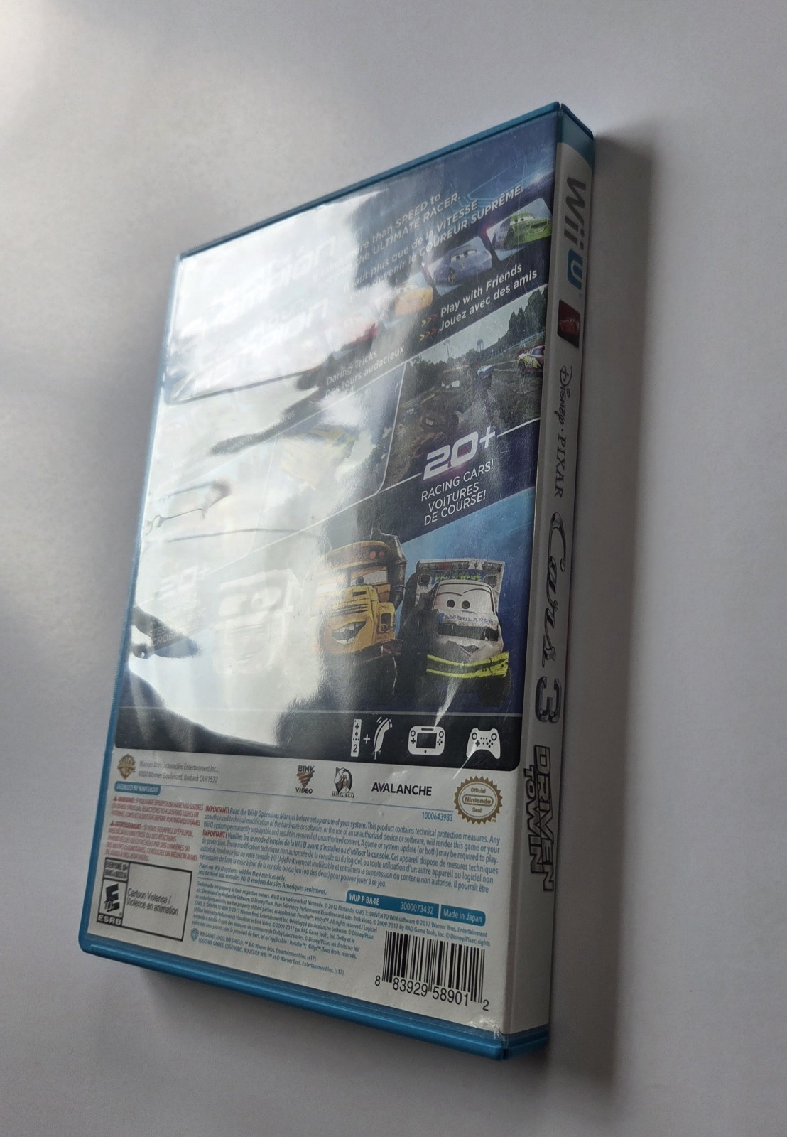 WB Games Cars 3: Driven to Win Nintendo Wii U Manual Multiplayer E10+ NTSC 2017
