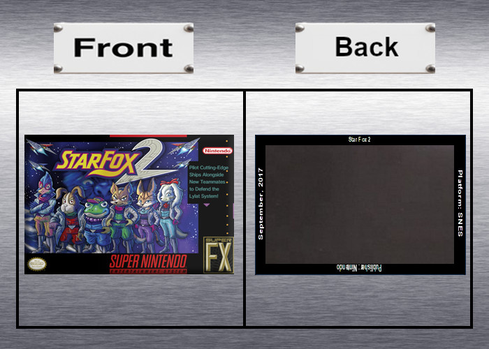 Star Fox 1, 2 Video Game Box Art *SNES* High Quality Magnet