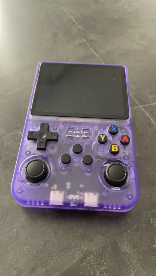 Retro Handheld Game Console – Purple, Color Screen, 3000mAh Battery