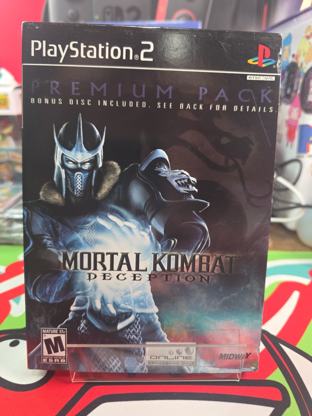 Mortal Kombat: Deception-Premium Pack (PlayStation 2, 2004) No Metal Card