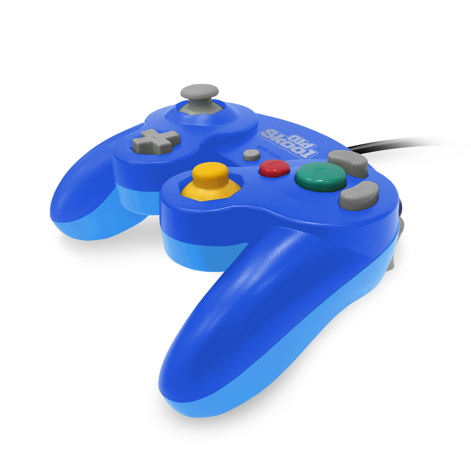 Old Skool Dual Analog Controller for Nintendo Game Cube & Wii – Mega Blue