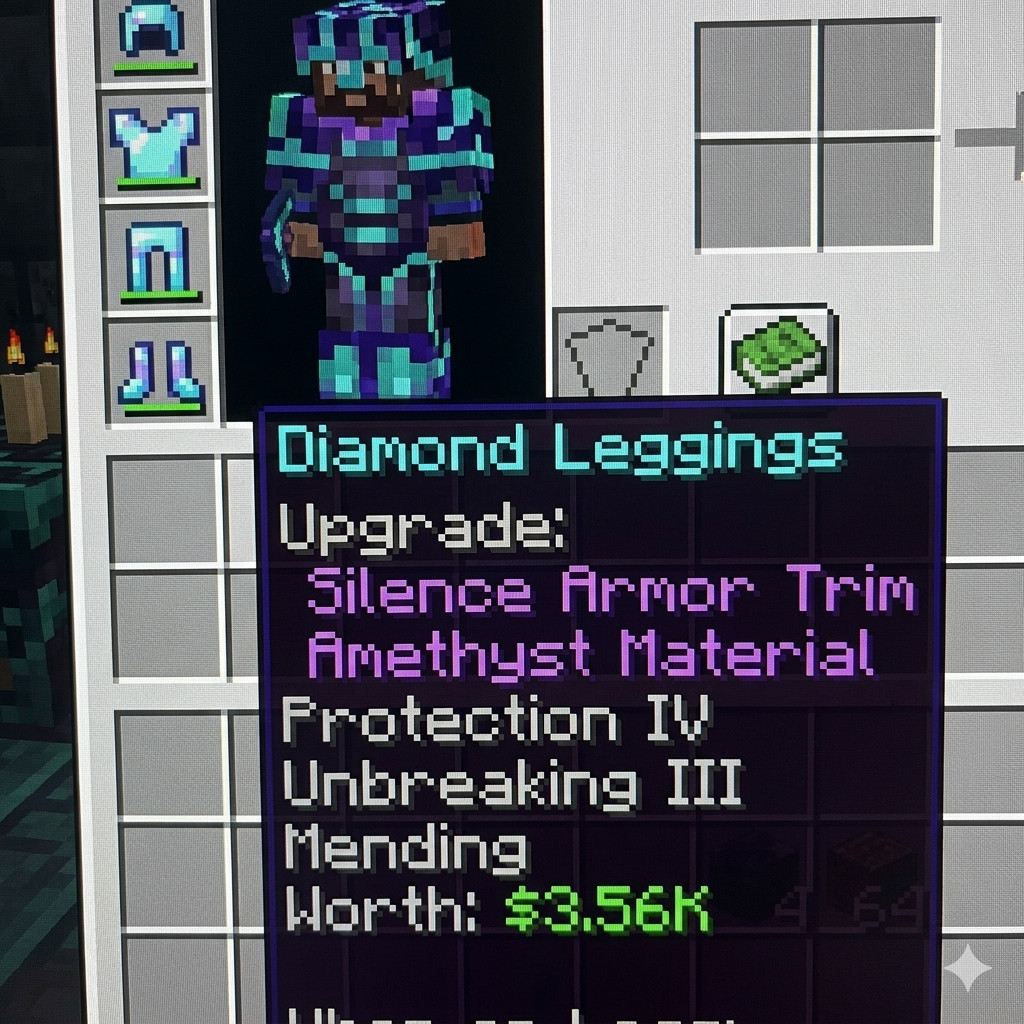 Minecraft Maxed Diamond Armor Set – Digital In-Game Delivery [donutsmp]