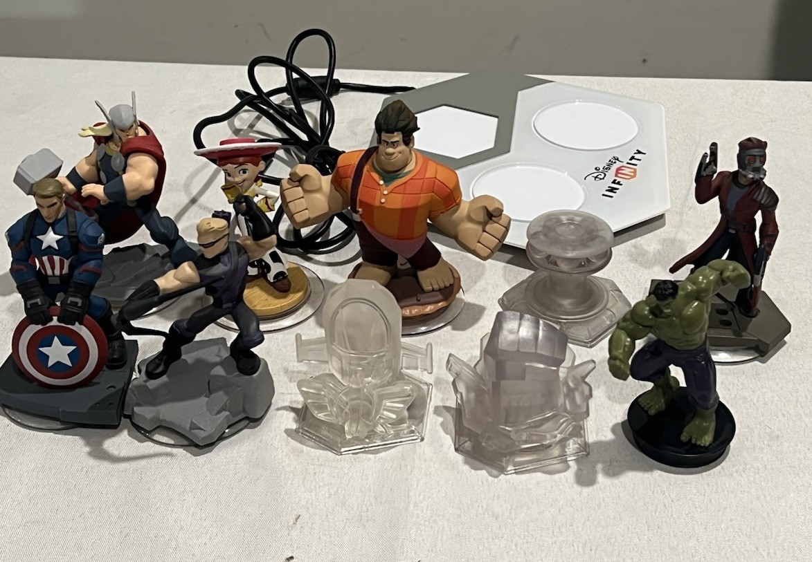 Disney Infinity Lot Thor Captain America Ralph Hulk Jessie Base & More