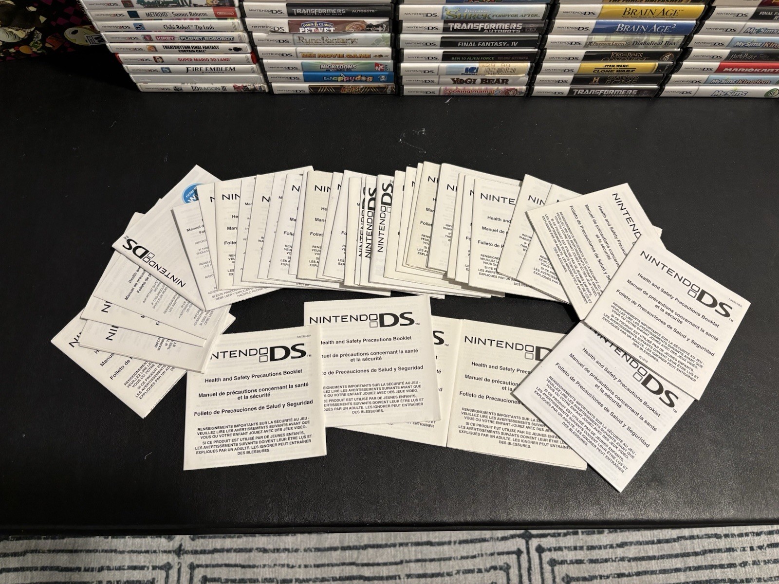 Massive Lot 100s of Nintendo DS & 3DS Cases Manuals Inserts & Cover Art Pokemon