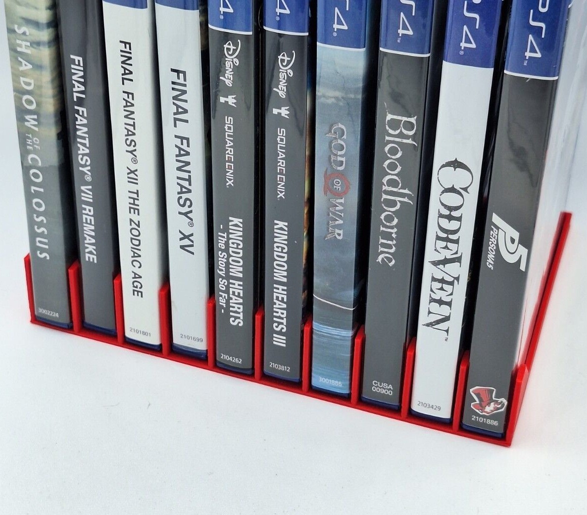 Video Game Case Organizer Tray, 10 or 12 Slots, Fits DVD width cases, 3D Printed