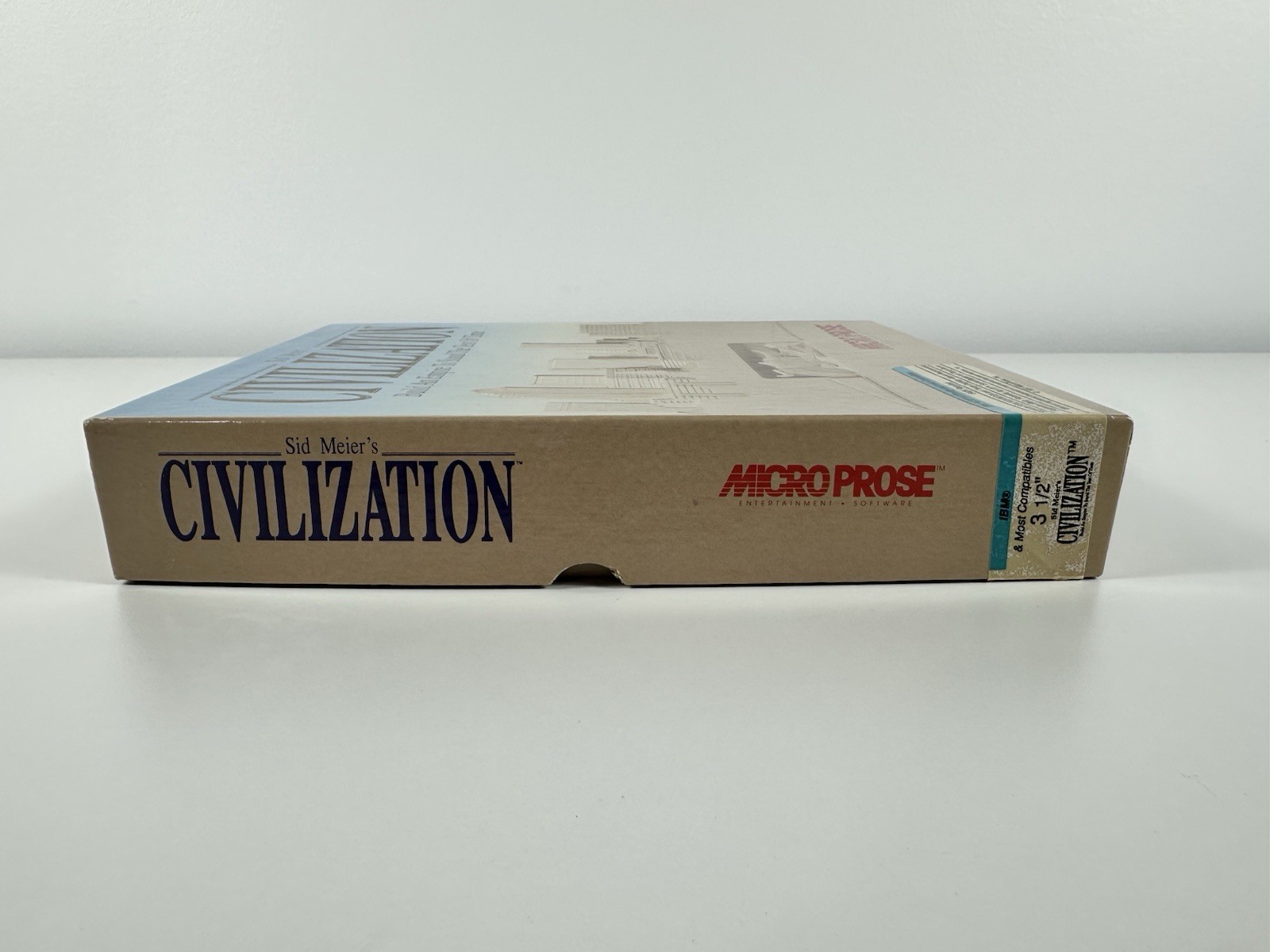 Sid Meier’s Civilization 1991 PC IBM 3.5″ Microprose Disks Big Box
