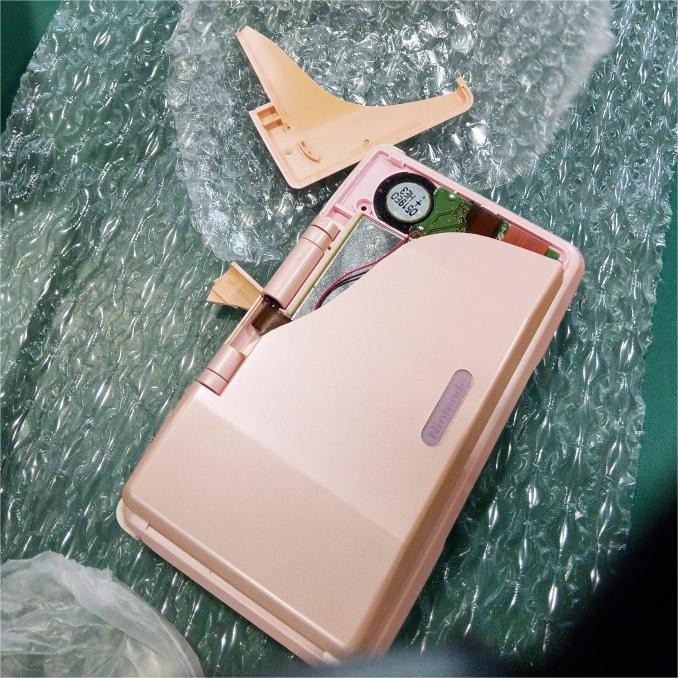Nintendo DS NTR-001 Pink Console with Charger Shell Broken