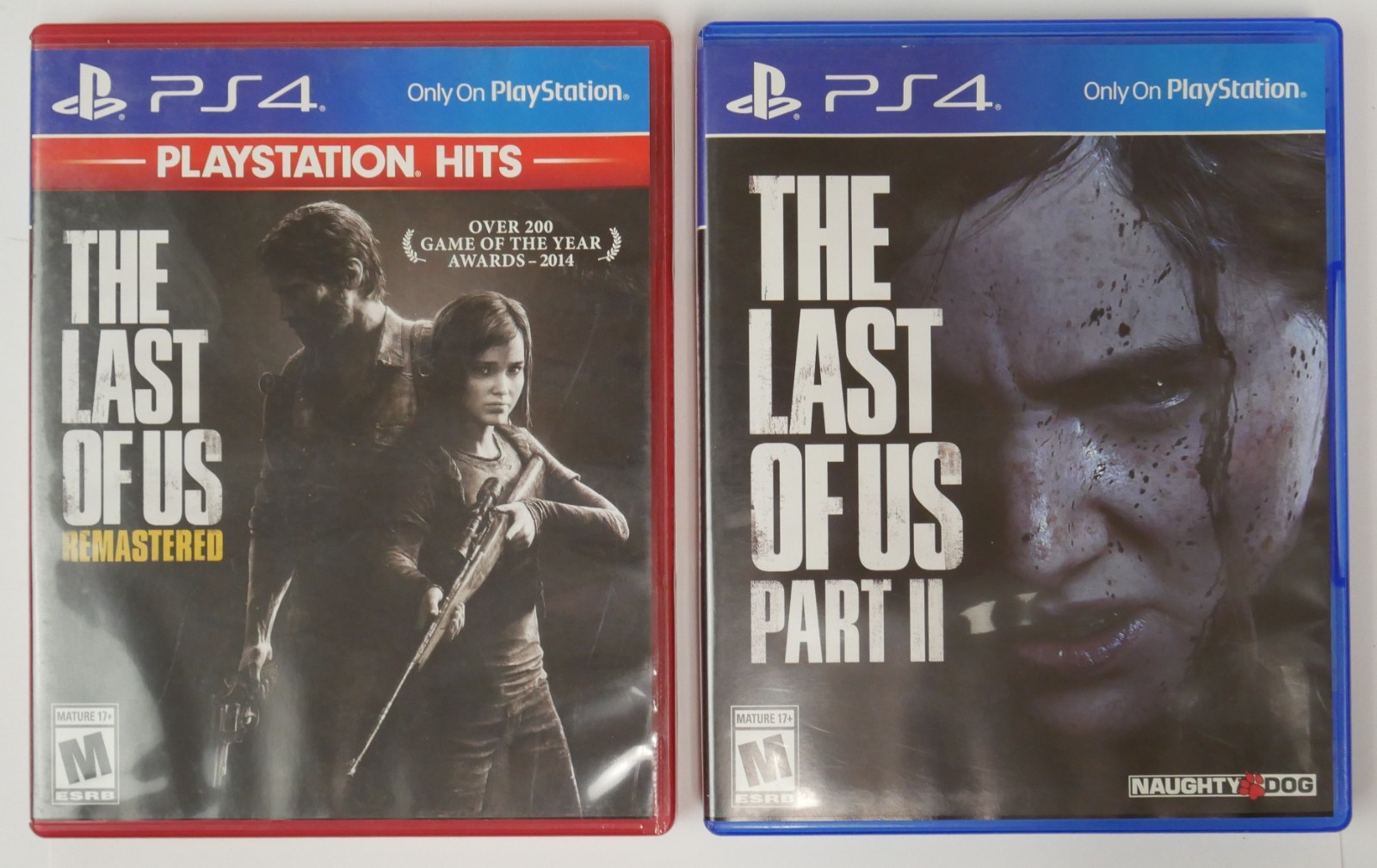 Lot of 2 The Last of Us Remastered PH and The Last of Us Part II 2 PS4