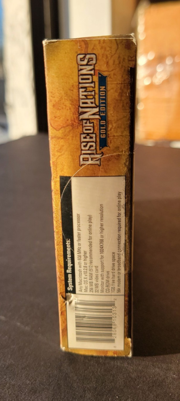 Rise of Nations Gold Edition Mac 2004 NEW Sealed Apple Strategy Game