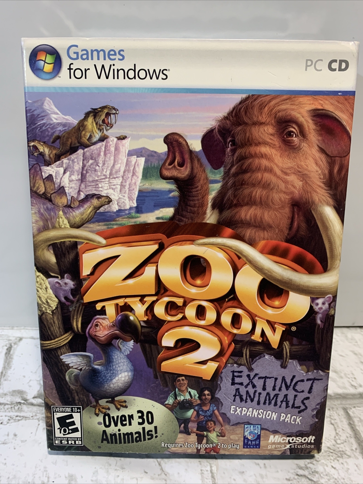 Microsoft Zoo Tycoon 2 Extinct Animals Expansion Pack Windows PC Game Unopened