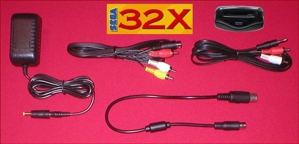 Sega 32X AC Adapter & FULL STEREO Cable Set & Link for Sega Genesis 1 Console