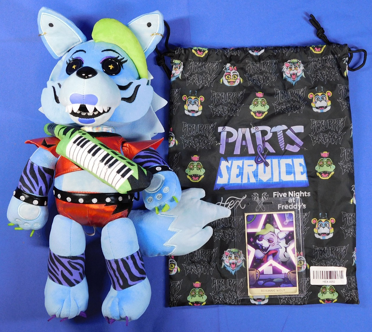 FNAF FIVE NIGHTS AT FREDDY’S ROXANNE WOLF HEX PARTS & SERVICE PLUSH