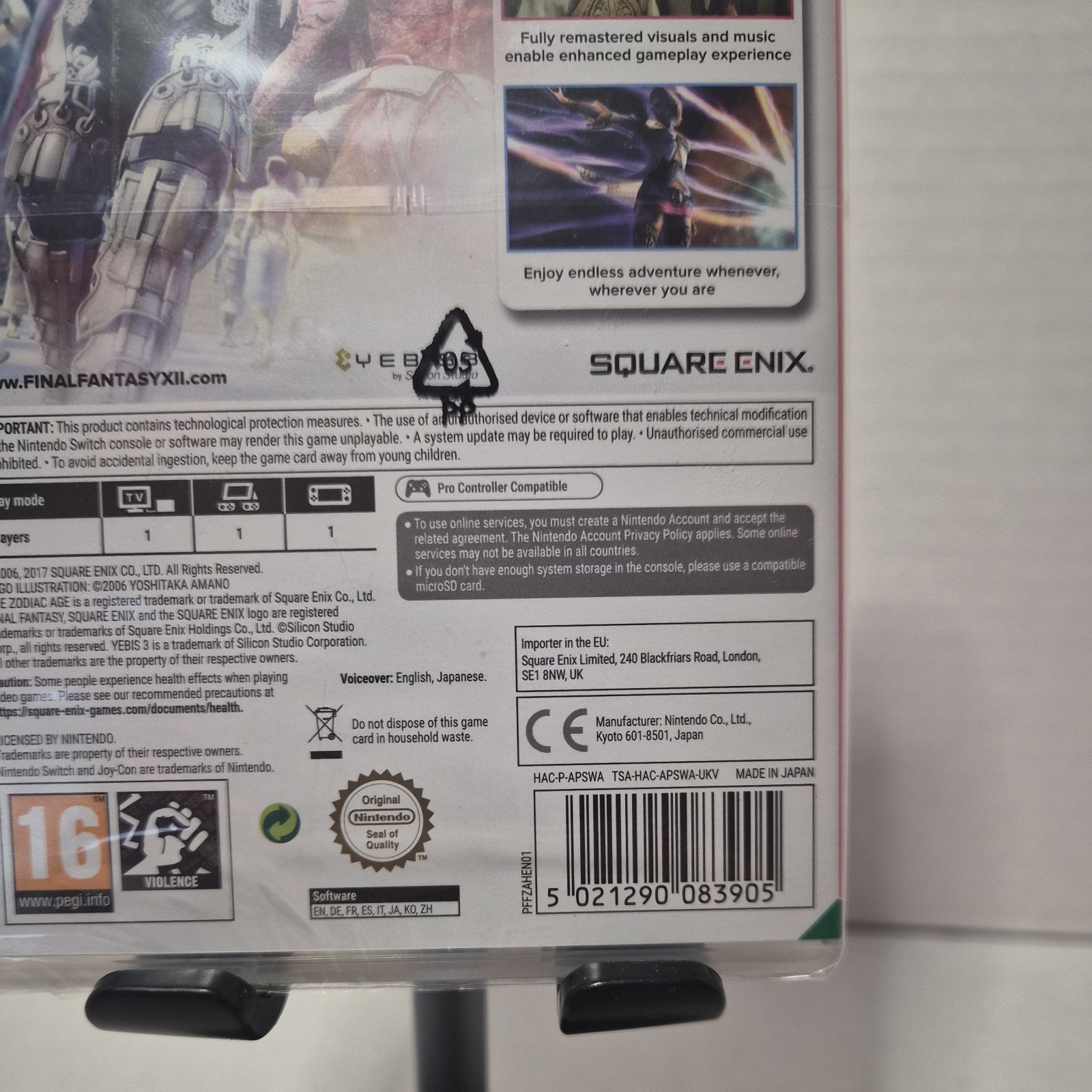 Final Fantasy XII 12 The Zodiac Age Nintendo Switch Brand New Sealed New