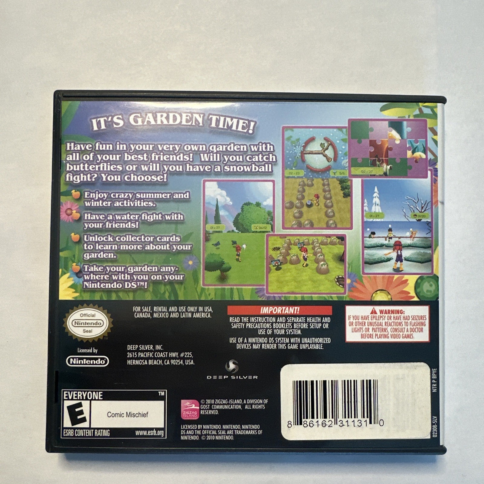 Let’s Play Garden (Nintendo DS, 2010) Complete