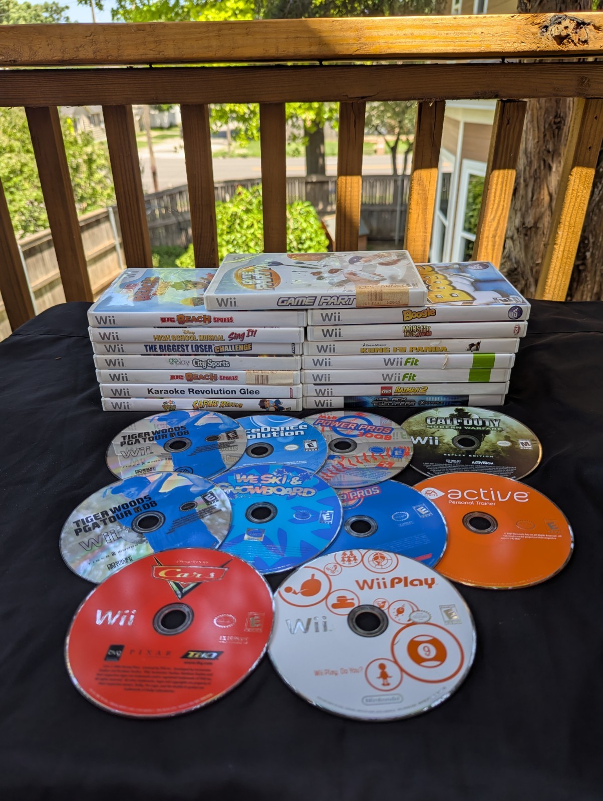 Nintendo Wii Video Game Lot x25 Mixed Cases Disc Only Tested Working