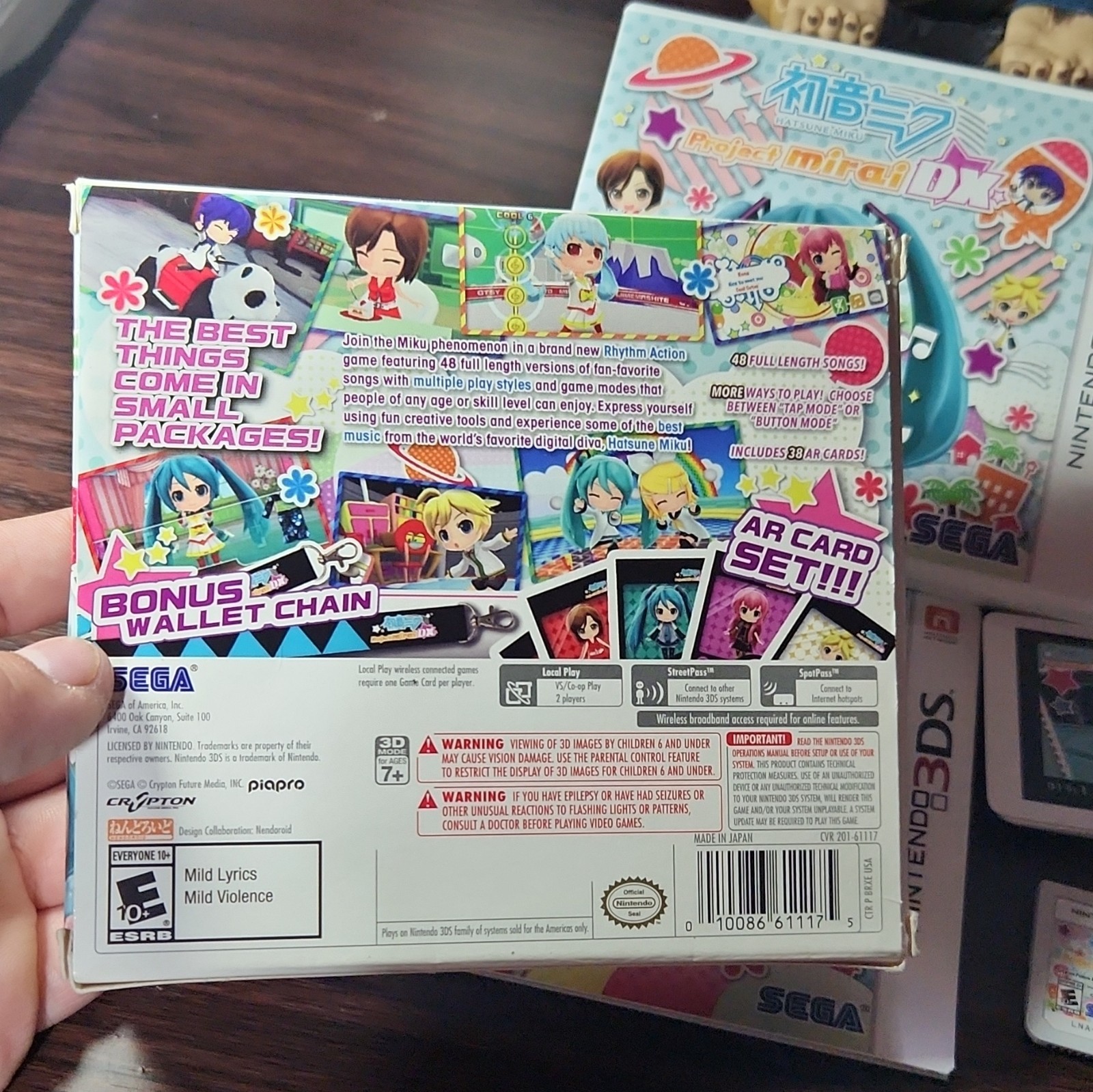 SEGA Hatsune Miku: Project Mirai DX Nintendo 3DS Manual E10+ NTSC-U/C