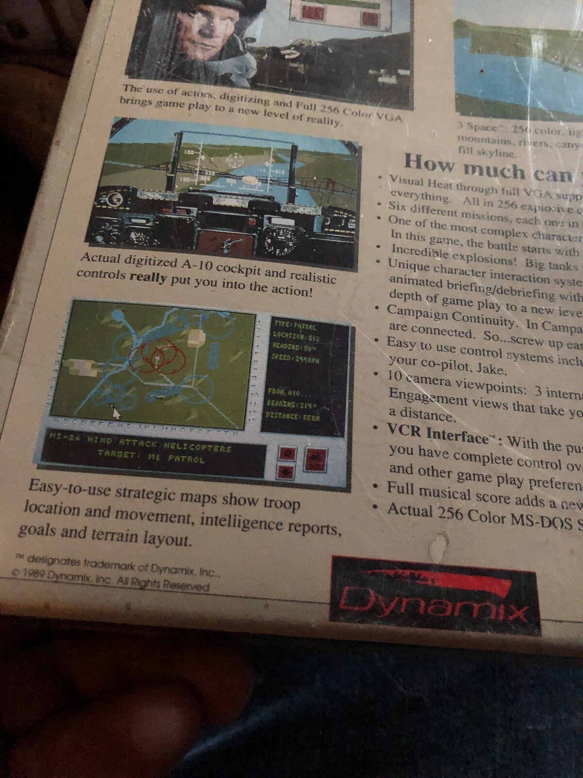 Big Box PC – Sierra / Dynamix A10 Thunderbolt Tank Killer 5.25″ RARE 1989 NEW