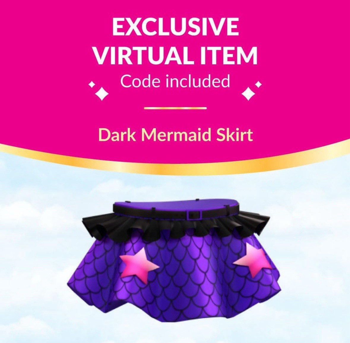 (NEW!) Royale High Series 3 – Dark Mermaid Skirt Code