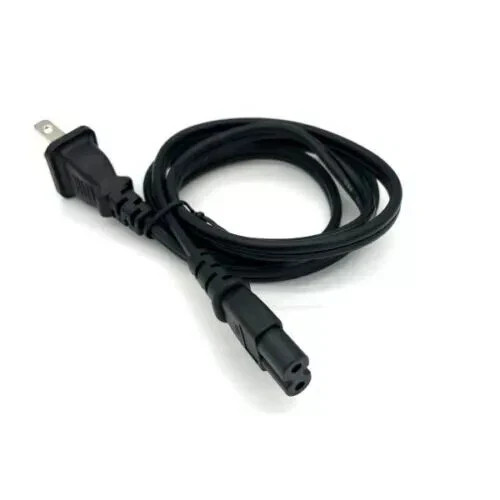 5FT 2-Prong Port AC Power Cord Cable for PS2 PS3 Slim PS4 Xbox Laptops Printers
