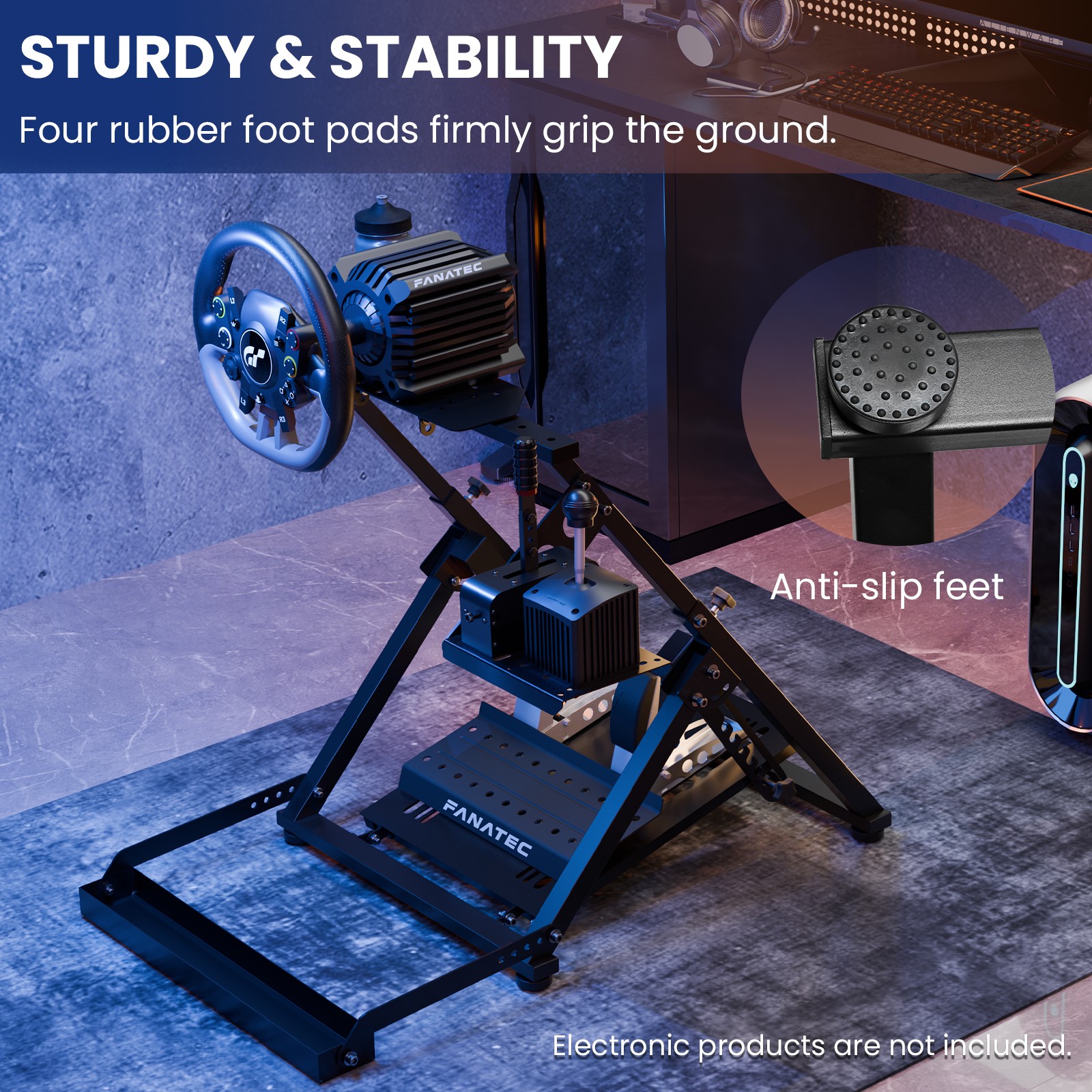 Minneer G29 Racing Steering Wheel Stand Foldable Fit Logitech G920 Thrustmaster
