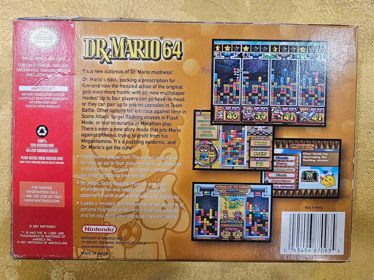 Dr. Mario 64 for Nintendo 64