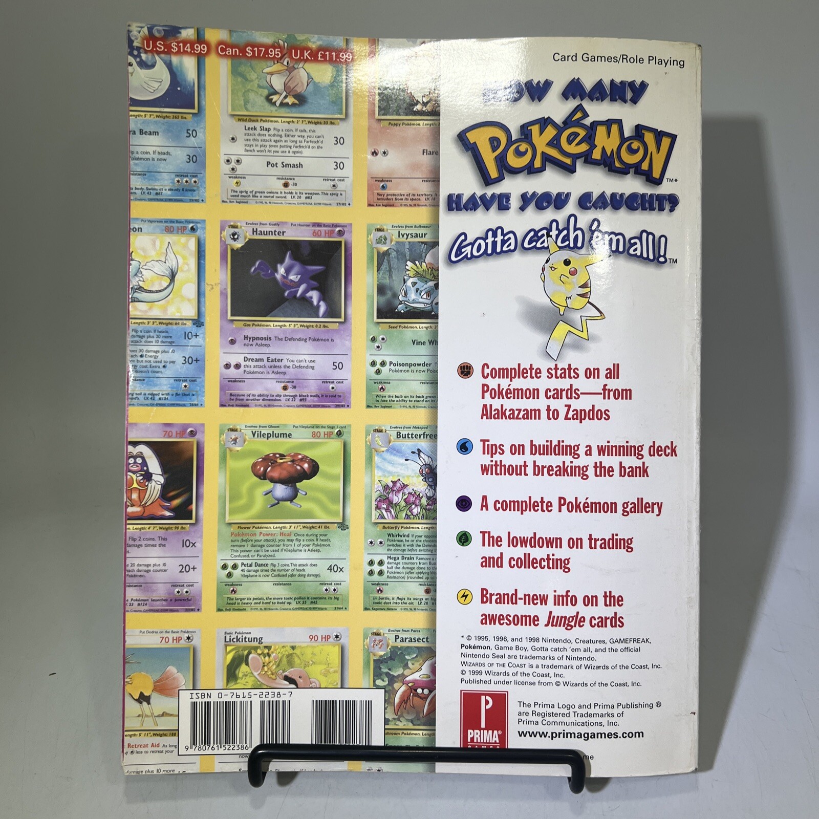 Pokemon Trading Card Game Prima’s Official Strategy Guide Missing Poster