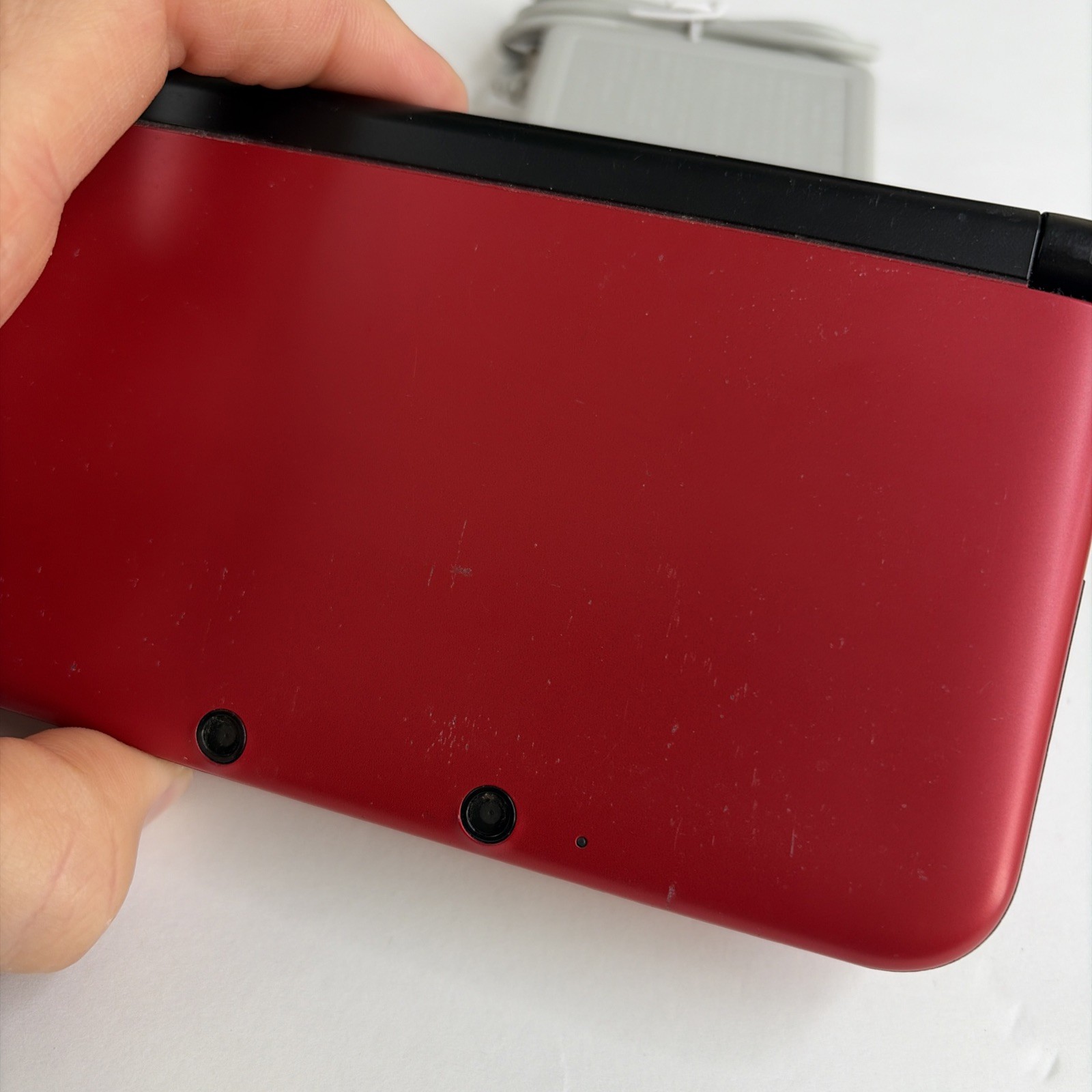 Nintendo 3DS XL LL SPR-001 JPN Red/Black Console With Charging Cable