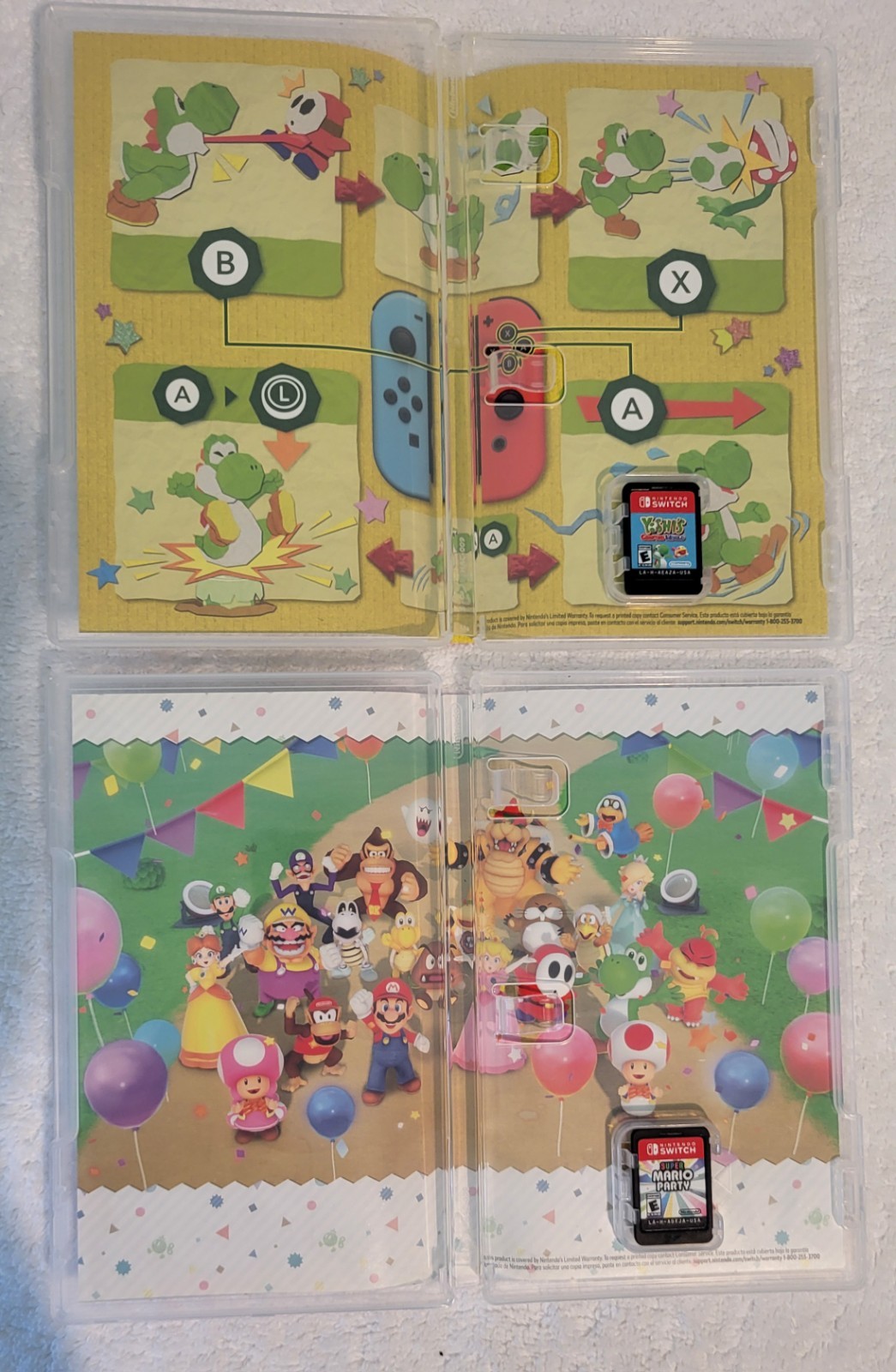 Super Mario Odyssey, Yoshis Crafted World, Zelda BotW, Party Nintendo Switch Lot