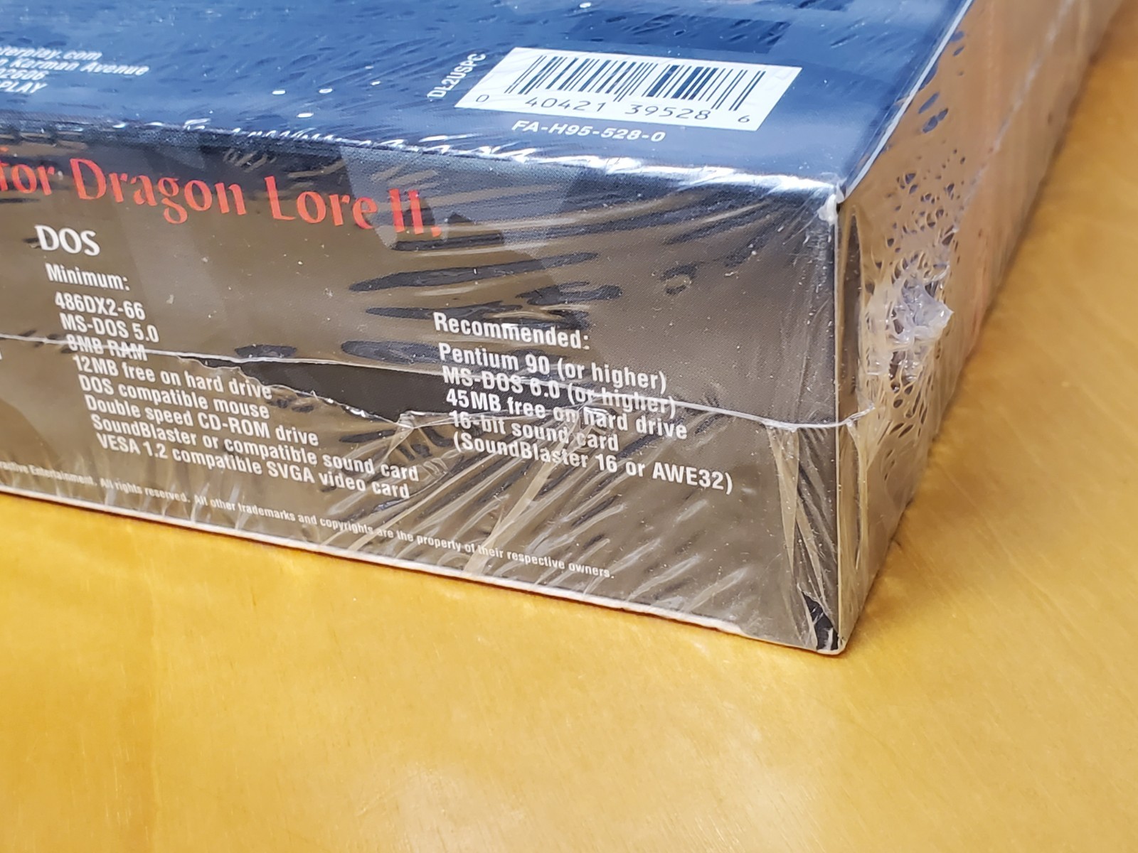 Dragon Lore II The Heart Of The Dragon Man Win95/Dos CD-Rom PC GAME CIB SEALED