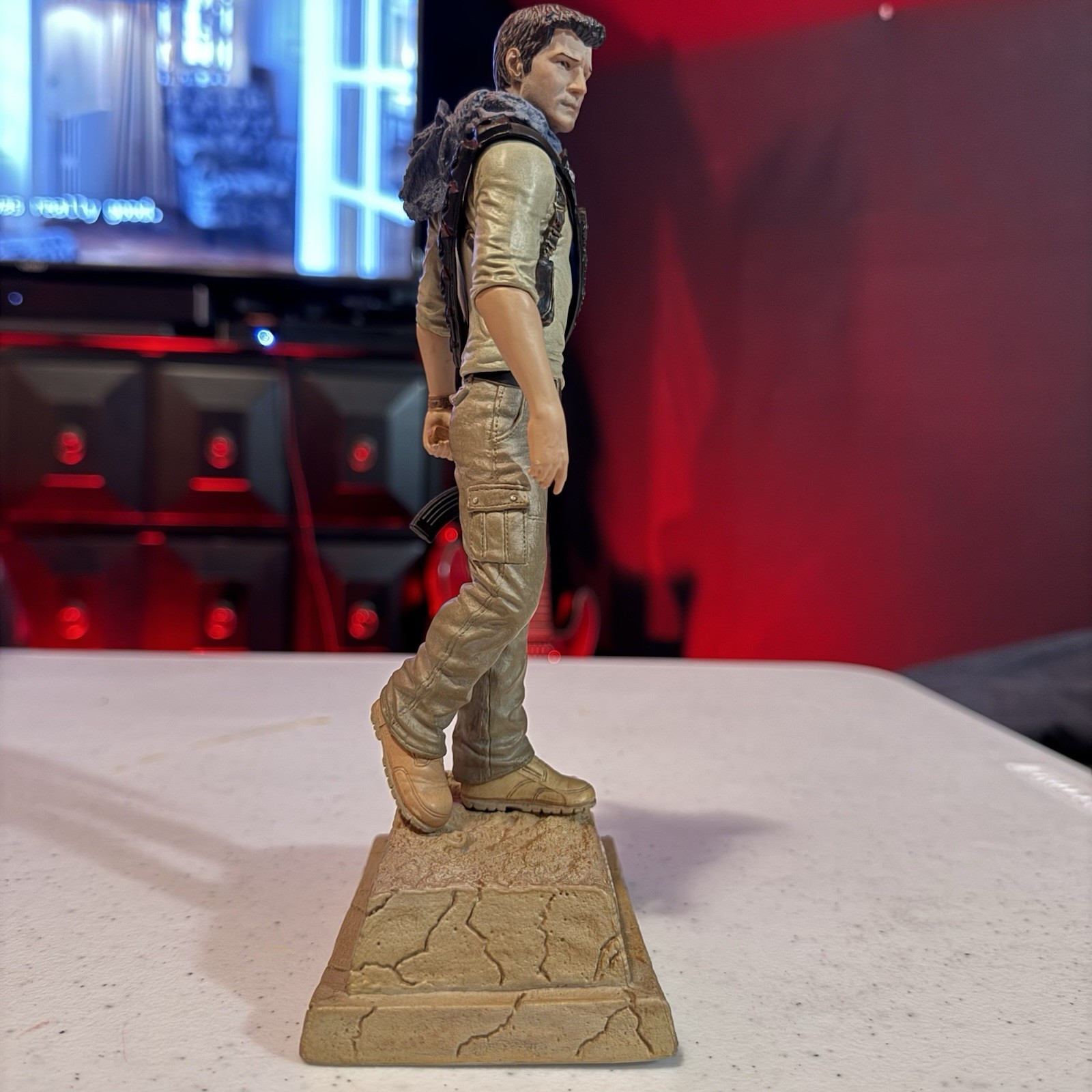 Uncharted 3 Drake’s Deception Collector’s Edition Statue Belt Buckle No Ring