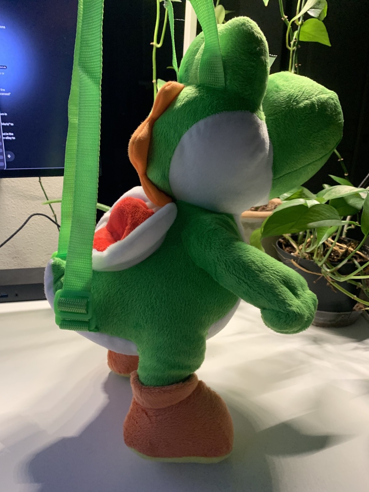 Super Mario Yoshi Plush Backpack 2023 Nintendo Licensed