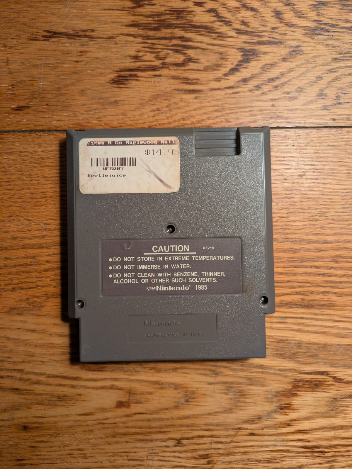 Beetlejuice (Nintendo Entertainment System, NES, 1991) Authentic & Tested Cart