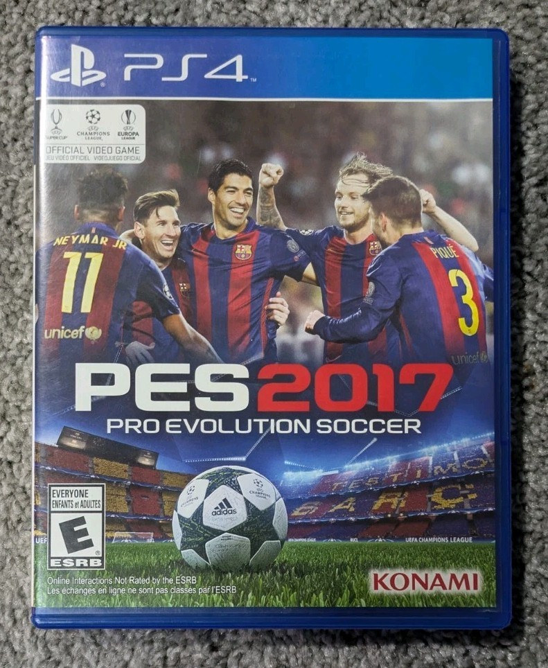 PES 2017 Pro Evolution Soccer PS4 NTSC-U/C Konami 2016 Tested No Manual