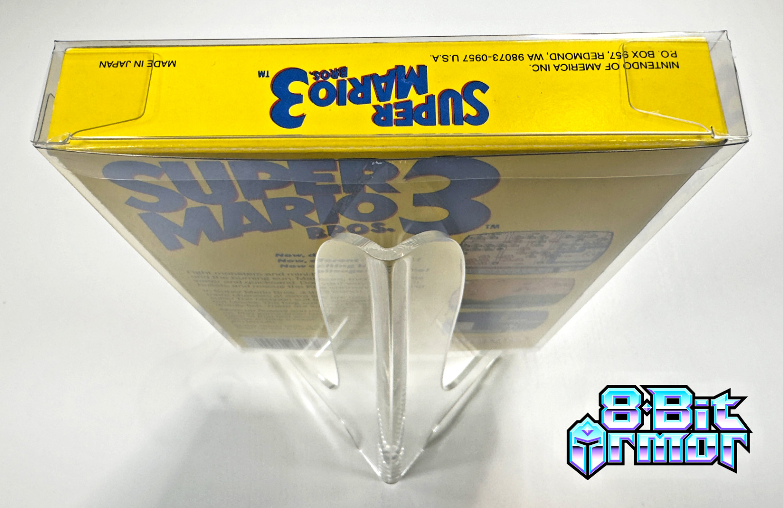 3 Box Protectors for NINTENDO NES Video Game Boxes! Clear Display Cases CIB New