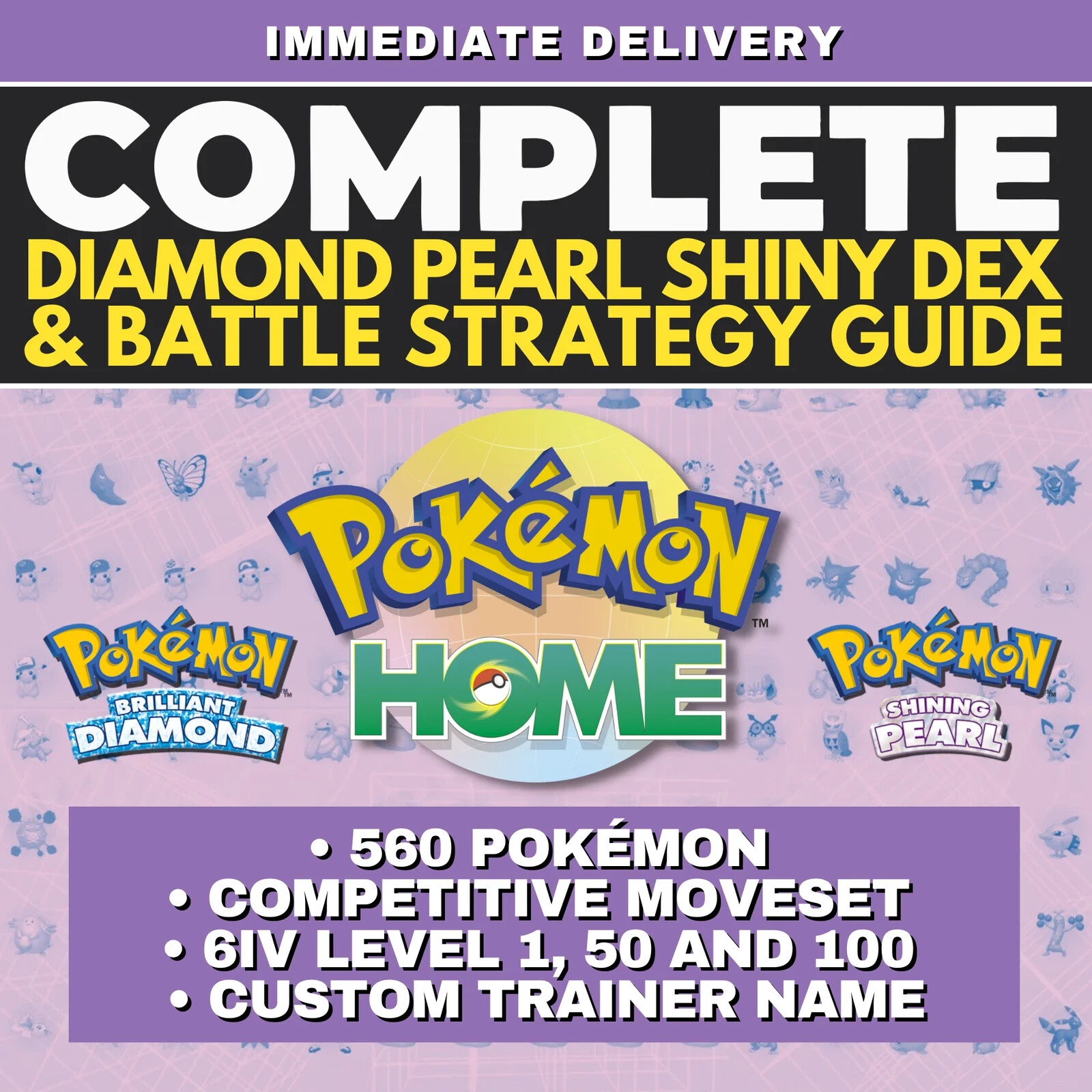 Pokémon Brilliant Diamond Shining Pearl Complete Shiny Living Dex Pokedex Guide