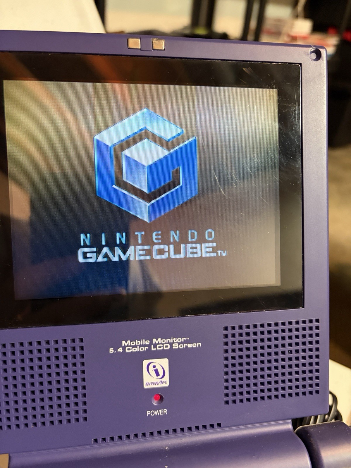 Intec Indigo Portable 5” LCD Screen W Dongle! Attachment Nintendo GameCube