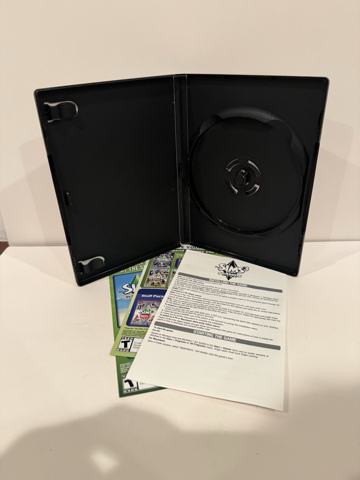 Sims 3 Plus Seasons (Windows/Mac, 2012) – Case + Insert