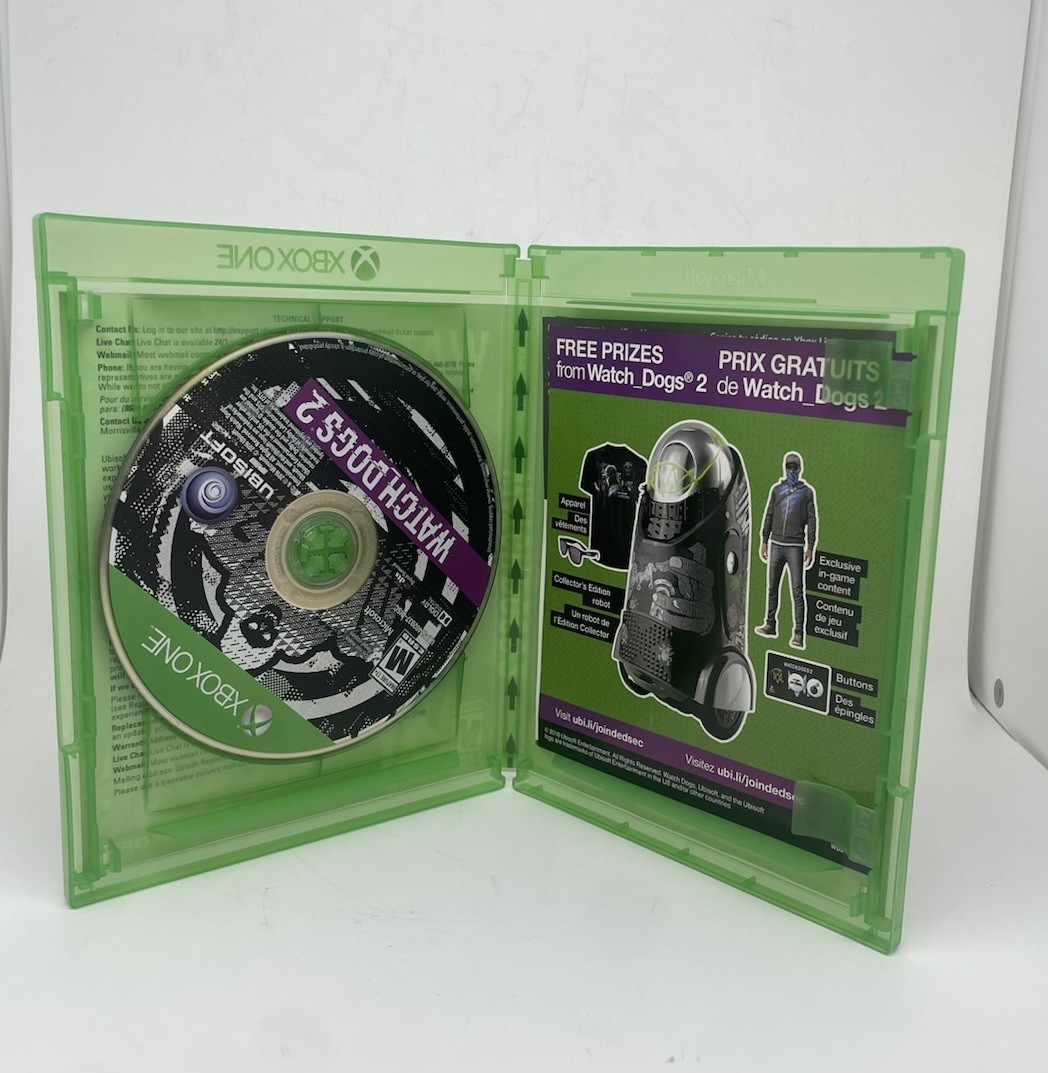 Watch Dogs 2 – Microsoft Xbox One-Tested And Working/ Complete W/ Inserts